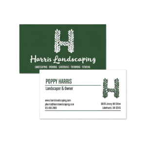 Full Color 3.5" x 2" Horizontal Business Cards