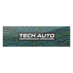 Full Color 9 x 3" Rectangle Car Bumper Stickers